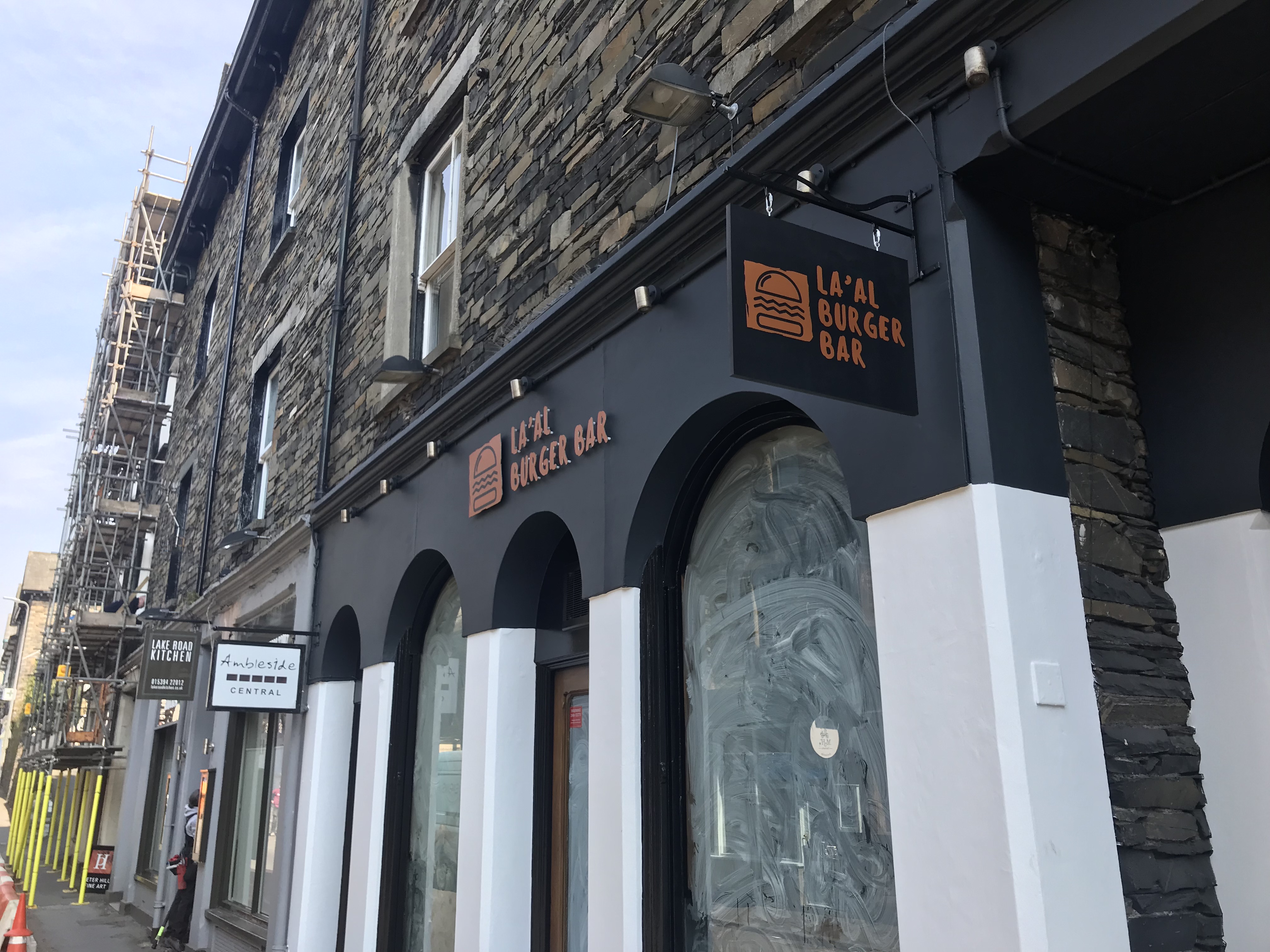 Ambleside fascia and hanging sign